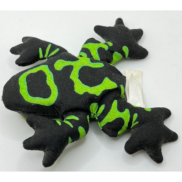 Dart Frog Refrigerator Magnet Vintage Plush Stuffed Animal Wendys Toy Green - Picture 3 of 6